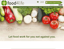 Tablet Screenshot of food4lifecounseling.com